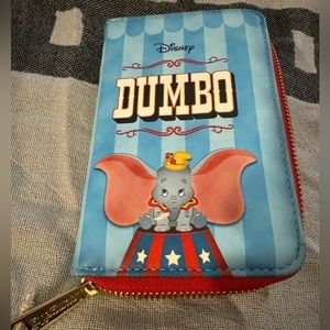 Loungefly Disney Dumbo book series zip around wallet NWT